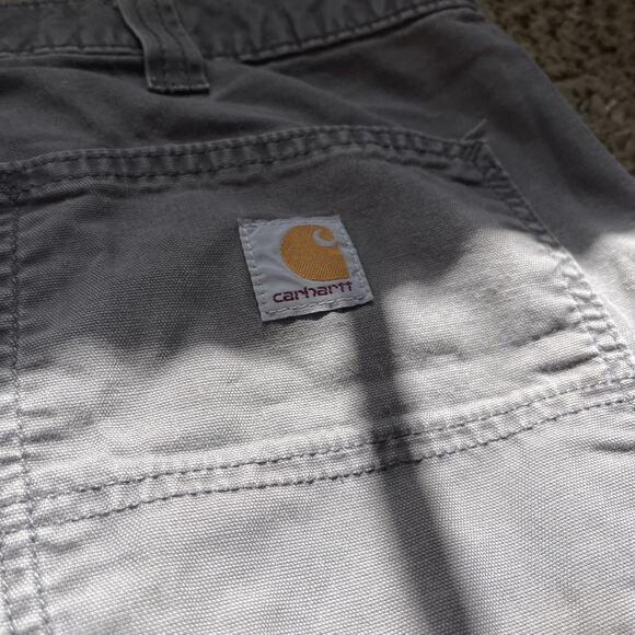 Carhartt Pants Mens 40x30 Gray Relaxed Utility Pockets Work 102291-039 - Picture 6 of 8